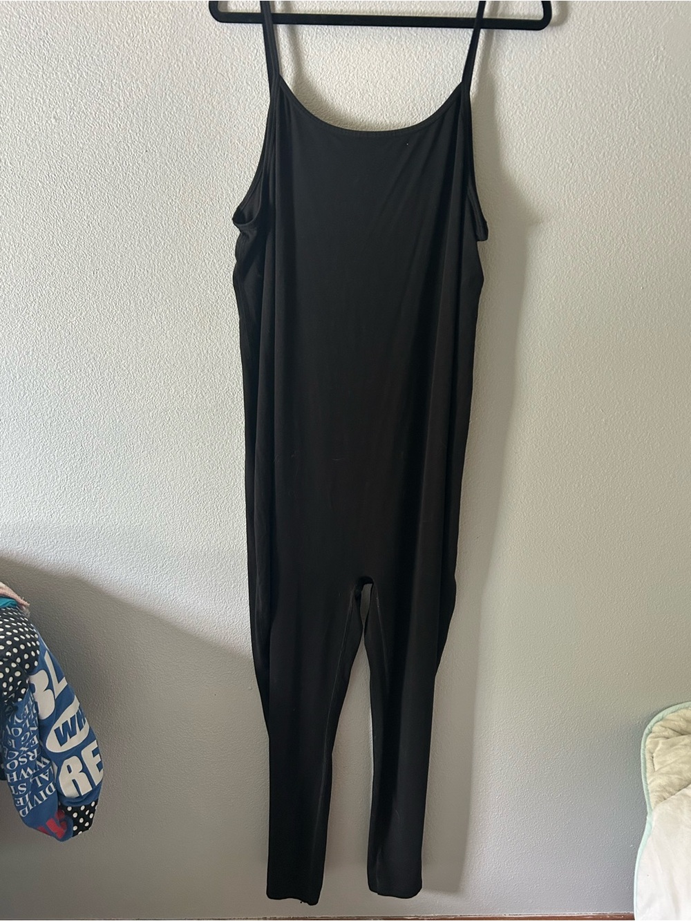 Black Women's Jumpsuit - Sleek Strappy Design